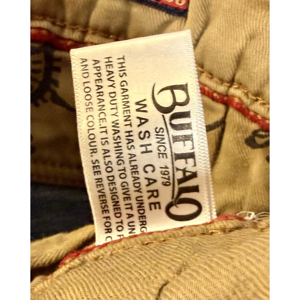 Buffalo Men's Denim Blue Slim Fit Distressed Jeans Size 36X32 Bronco Fit Dark - Picture 8 of 10